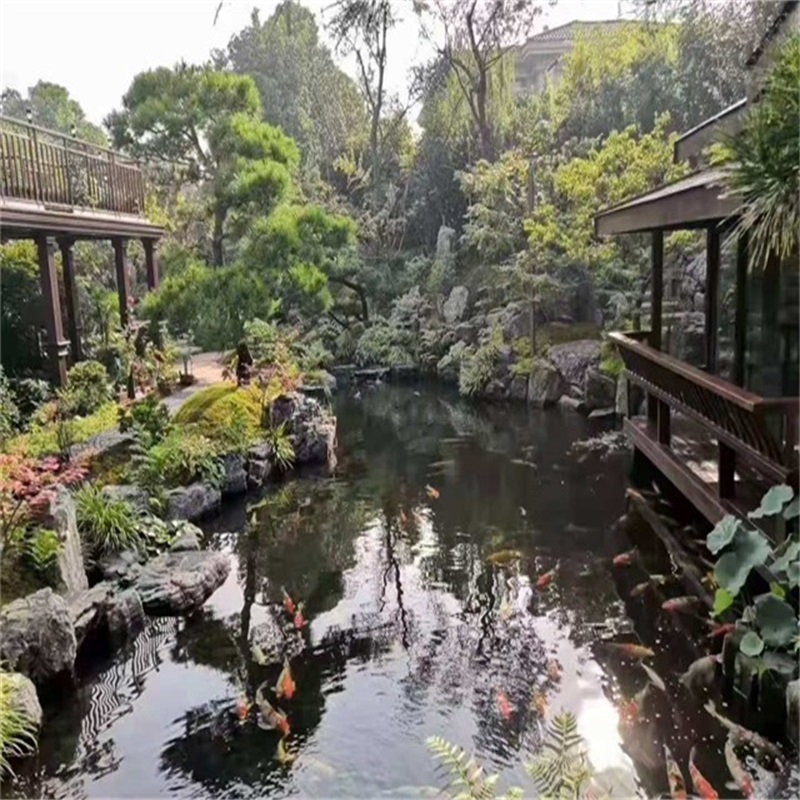 古交庭院假山鱼池样式